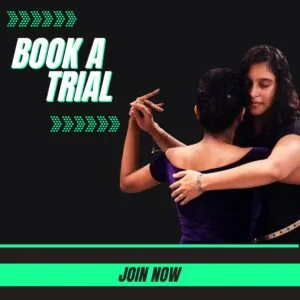 Argentine Tango trial for beginners at Indiranagar & Koramangala. No partner required. All classes at Bangalore Tango Academy, India's premier authentic tango dance school, are led by teacher Roopa with over 20 years of experience (since 2006) trained extensively under grandmasters in Buenos Aires, Argentina.
